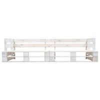 sofa de jardin de palets de 2 plazas  sofa de exterior madera blanco