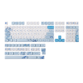 EPOMAKER X LINDSEYSZN Azure Dragon SZN Juego de Teclas con Perfil MOA, 140 Teclas para Alice/60%/65%/75%/TKL/96%/Tamaño Completo, Diseño ANSI/ISO