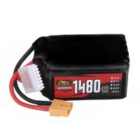 bateria lipo zop 222v 1480mah 130c 6s con conector xt60 para dron rc