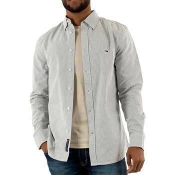 Tommy Hilfiger Camisa manga larga Slim Stripes para hombre