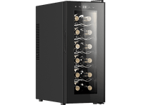 vinoteca - cecotec bolero grandsommelier 1250 coolcrystal termoelectrico capacidad 12 botellas temperatura regulable luz led interior black
