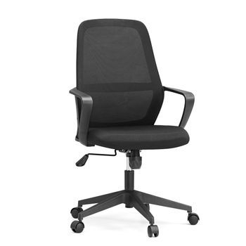Silla De Oficina / Silla Giratoria Explorer Tejido De Malla / Asiento Tejido Negro Mybuero