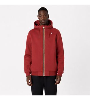 K-way para hombre. K2141DW Chaqueta Polar Rainer Spacer rojo (XL), Casual, Poliéster