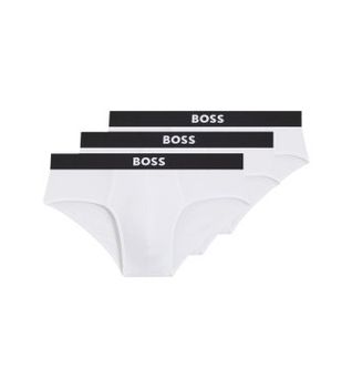 BOSS para hombre. 50546561 Set 3 Slips Logo en la cintura blanco (L), Homewear, Algodón