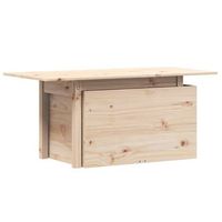 mesa de jardin  mesa de exterior madera maciza de pino 100x50x75 cm