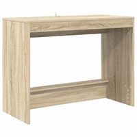 escritorio de cama roble sonoma madera de ingenieria vidaxl