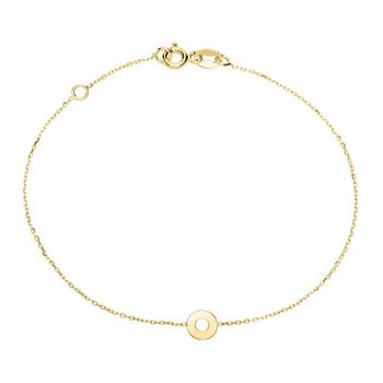 Pulsera círculo de oro 9 quilates