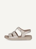 caprice heeled sandal white made of leather without heel size 37