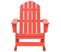 silla mecedora de jardin - silla de exterior adirondack madera maciza de abeto rojo