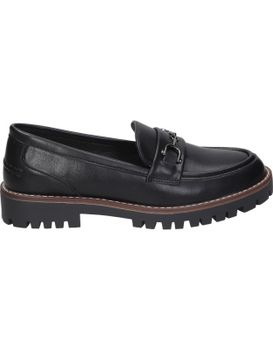 Mocasines Negros Calzapies 324011 Con Plataforma Para Mujer 40