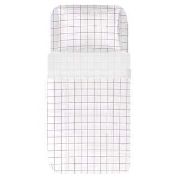 Juego Sábanas Estampadas Cuadro Malva -  Cama 200 (2 Funda Almohada 45