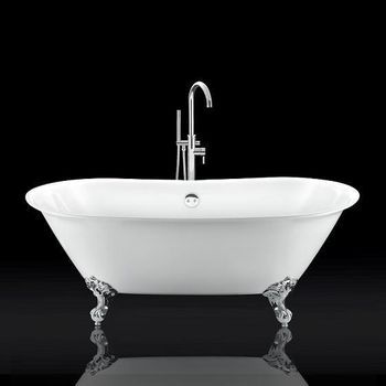 Bañera Con Patas Surry Hills  165 Cm Patas Águila Cromadas