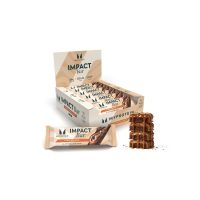 barrita impact protein - new recipe - 12 x 64g - chocalate y caramelo fudge
