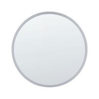 espejo de pared led de vidrio plateado 79 cm colgante maquillaje deauville