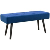 banco de cama 100x36x45 cm azul