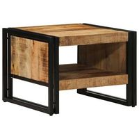 mesa de centro 50x50x38 cm madera maciza de mango