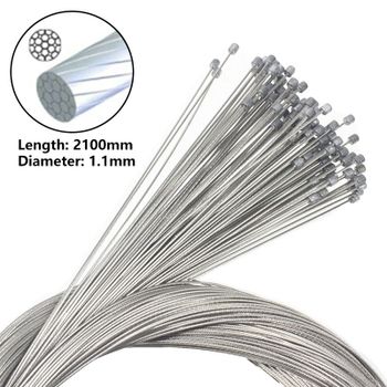 Cables de cambio de bicicleta de montaña y carretera, Cable interno de cambio de marchas de acero inoxidable, 2100x1,1mm, accesorios para bicicleta