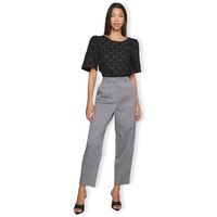 vila pantalones naba trousers 78 - dark grey para mujer