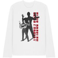 elvis presley camiseta manga larga look no hands para mujer