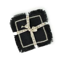 posavasos x4 lino 10x10 carbon  arena
