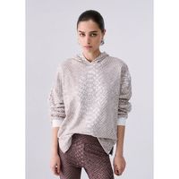 liu jo jersey sudadera con estampado animal para mujer