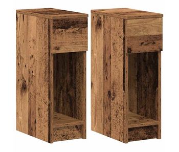 Soluna home - mesitas de noche  madera madera clara 2 peças  20 x 36 x 60 cm