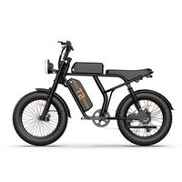 bicicleta electrica urlife t2 fatbike de 20 bateria extraible doble suspension negra