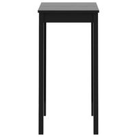 mesa alta de bar negra de mdf 55x55x107 cm