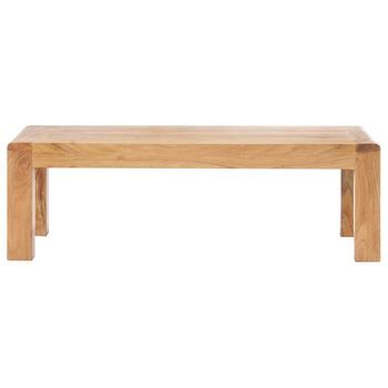 Mesa De Café - Mesa De Centro Madera Maciza Acacia Acabado Miel 110x60x35 Cm