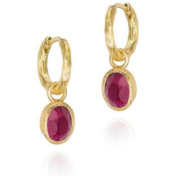 Jorge Revilla Pendientes Pendientes de aro con piedra natural Zen Birthstones para mujer