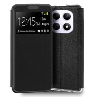 funda para movil cool flip cover libro polipiel negra para xiaomi redmi note 15 5g y poco m8 5g