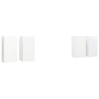 muebles de salon 4 unidades madera ingenieria blanco 305x30x60 cm