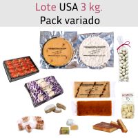 lote especial usa 3 kg pack turrones variados
