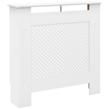 HOMCOM Cubre Radiador Cubierta de Radiador Mueble Estante de Pared para Radiador Diseño Moderno MDF 78x19x82cm   Aosom España