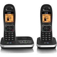 bt 7610 cordless phone with answering machine - twin handsets