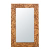 espejo de pie rectangular de madera de teca 110x180 cm