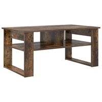 mesa de cafe - mesa de centro - mesa baja roble ahumado 96 x 54 x 44 cm madera de ingenieria
