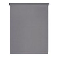 estor opaco moon estor enrollable blackout gris oscuro 140 x 250 cm