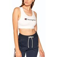 champion blusa top corto sport intreccio bianco 112821 para mujer