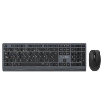 Owlotech MK700 Combo Teclado y Ratón Low Profile Inalámbrico Dark Grey