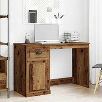 vidaxl escritorio madera envejecida 50 x 115 x 75 cm