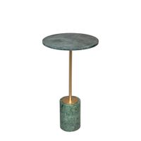 mesa auxiliar de marmol verde