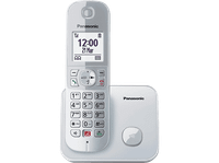 telefono - panasonic kx-tg6851sp inalambrico identificacion de llamadas no molestar plata  base