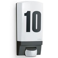 luz con sensor de exterior l 1 negro numero de casa steinel