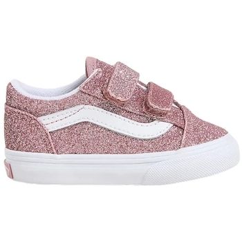 Vans Deportivas Moda Baby Old Skool V - Glitter Rose Gold para niño
