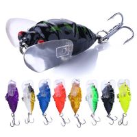 zanlure 8pcs senuelos de pesca de insectos de lucio 64 g 4 cm anzuelos de triple puntiagudo cebo artificial para pesca