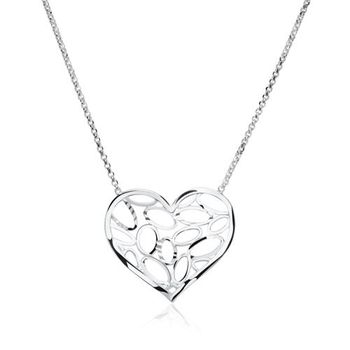 Cadena corazón plata 925