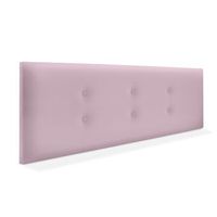cabecero de polipiel con 2 hileras de botones 160x50cm camas 150160 - rosa