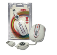 raton 3free optico mini retractil blancorosa
