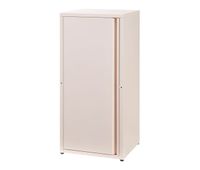 armario de oficina burlov acero 88x40x35 cm - rosa encasa